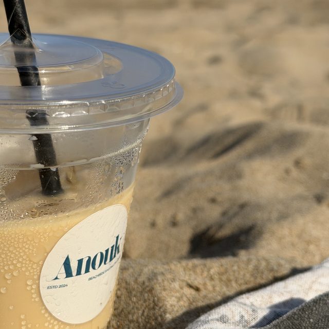 Café helado de Anouk en la playa de Castelldefels